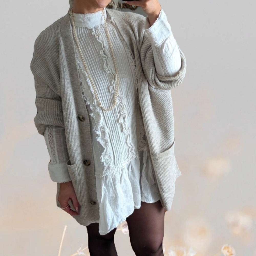 H&M Edition White Cotton Blend Dress